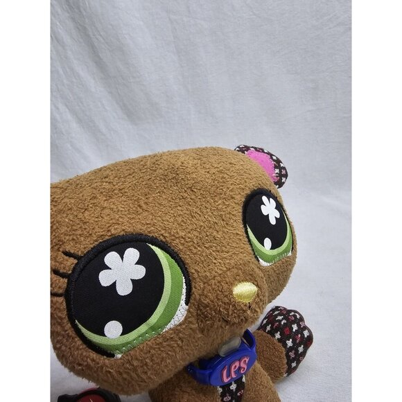 LPS Littlest Pet Shop VIPs Plush Bear Interactive Brown Stuffed Toy- With Tags - Picture 6 of 6
